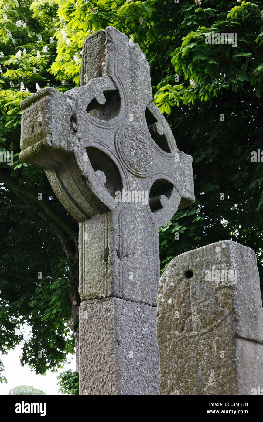 Ireland, Province Leinster, County Louth, View of monasterboice monastery Stock Photo