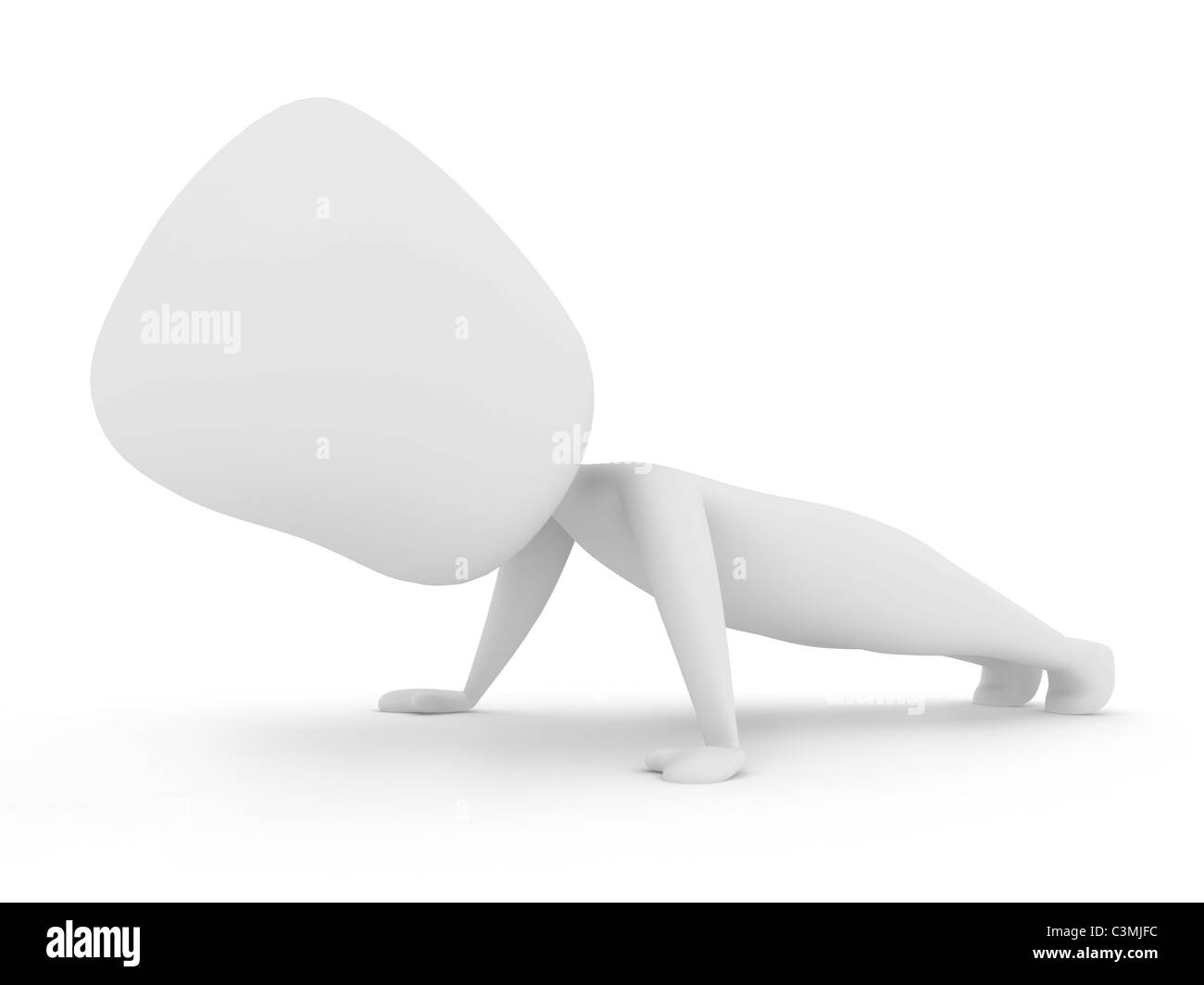 Push up man Black and White Stock Photos & Images - Alamy