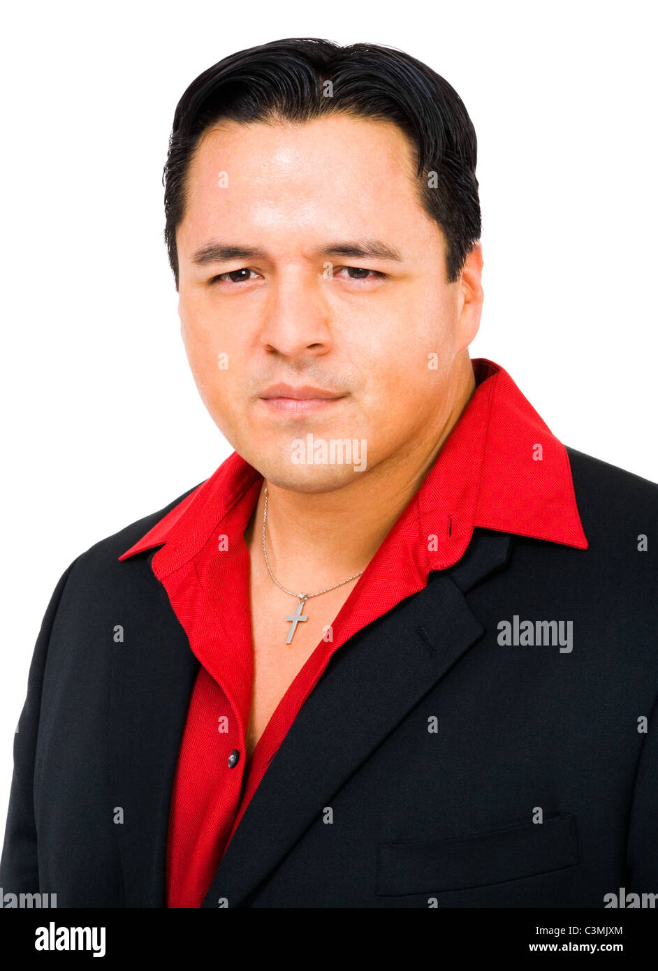 Portrait of a mid adult man isolated over white Stock Photo - Alamy