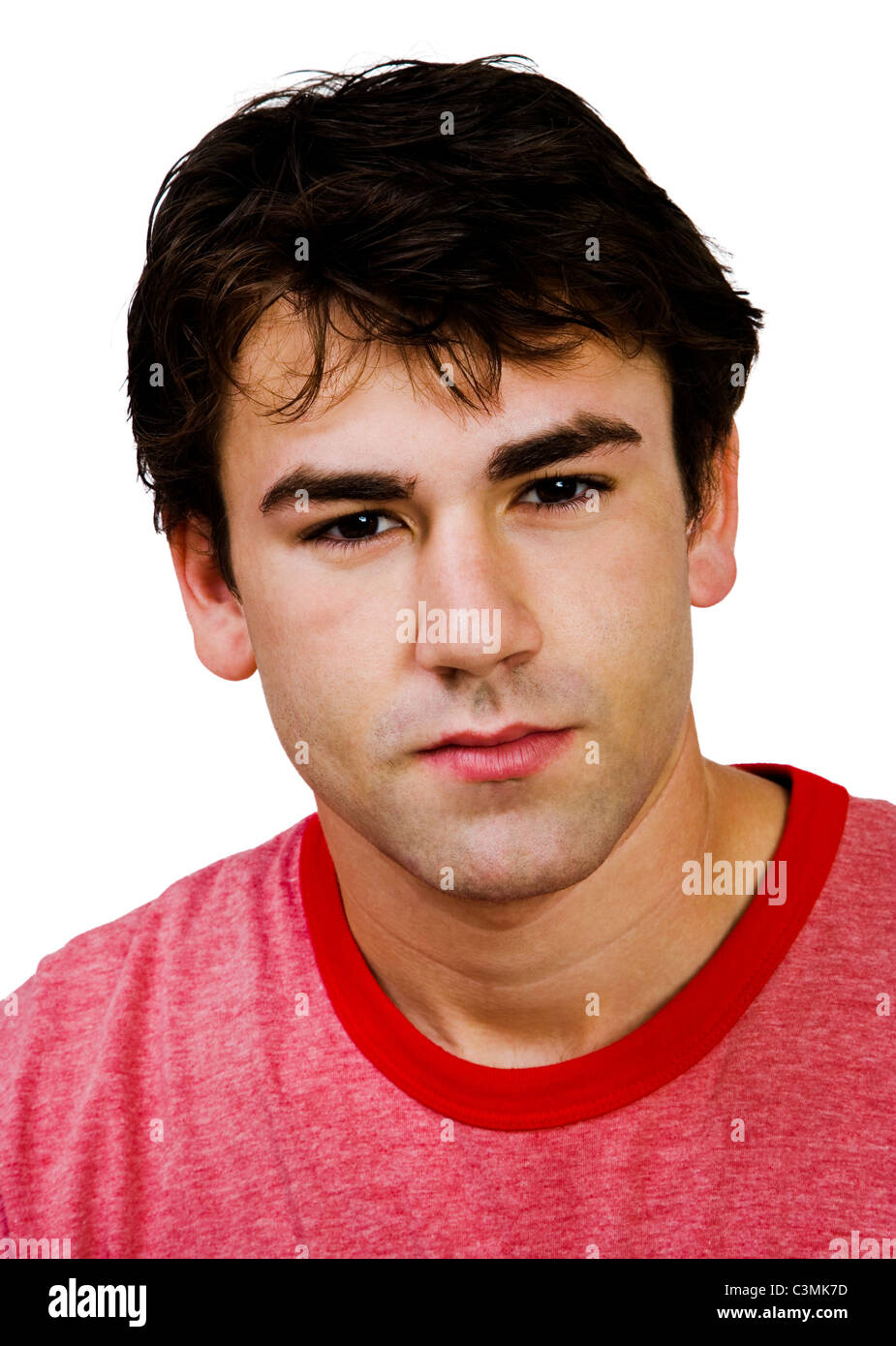 Young man white shirt posing hi-res stock photography and images - Alamy