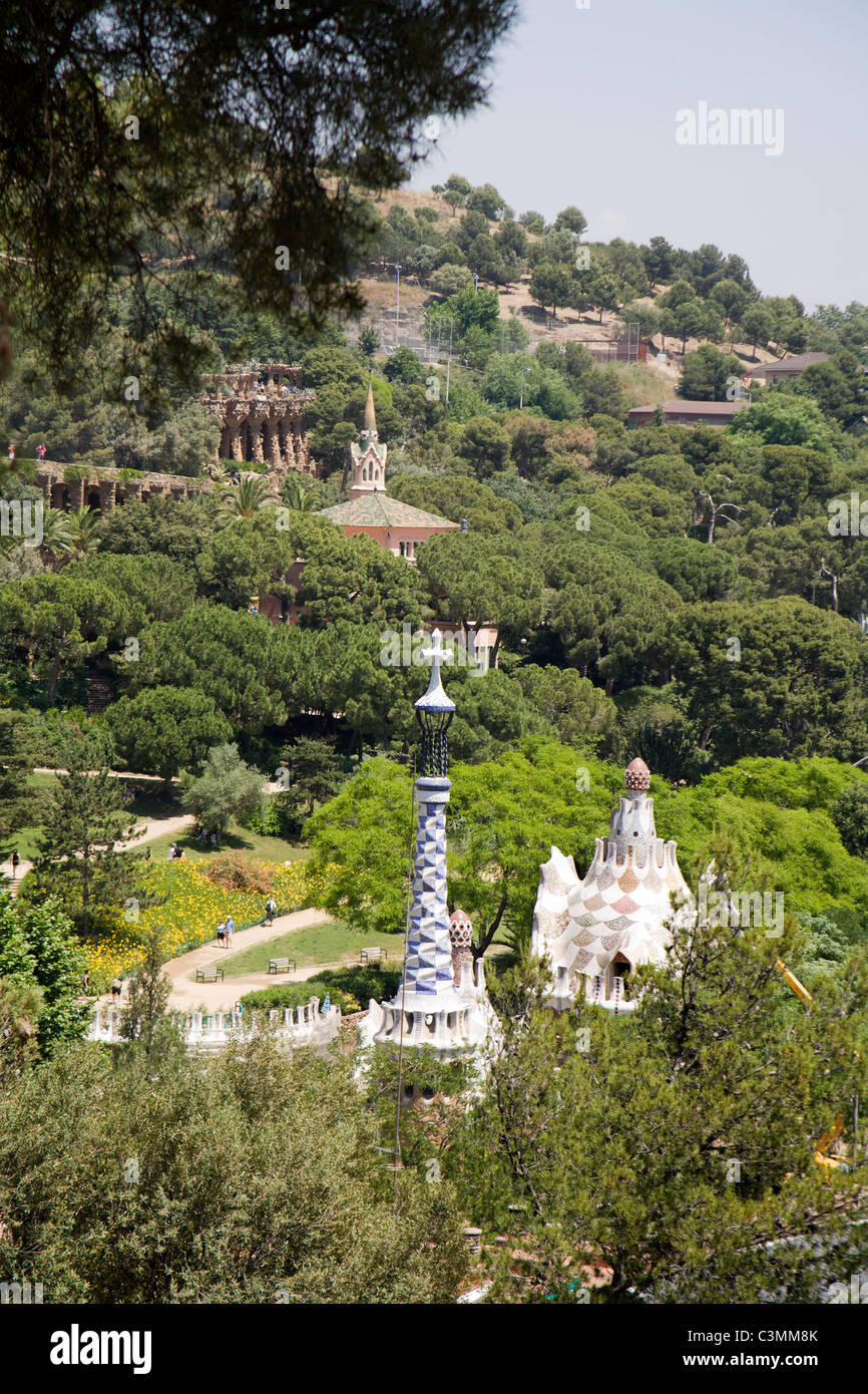 Barcelona - Guell park - Gaudi Stock Photo