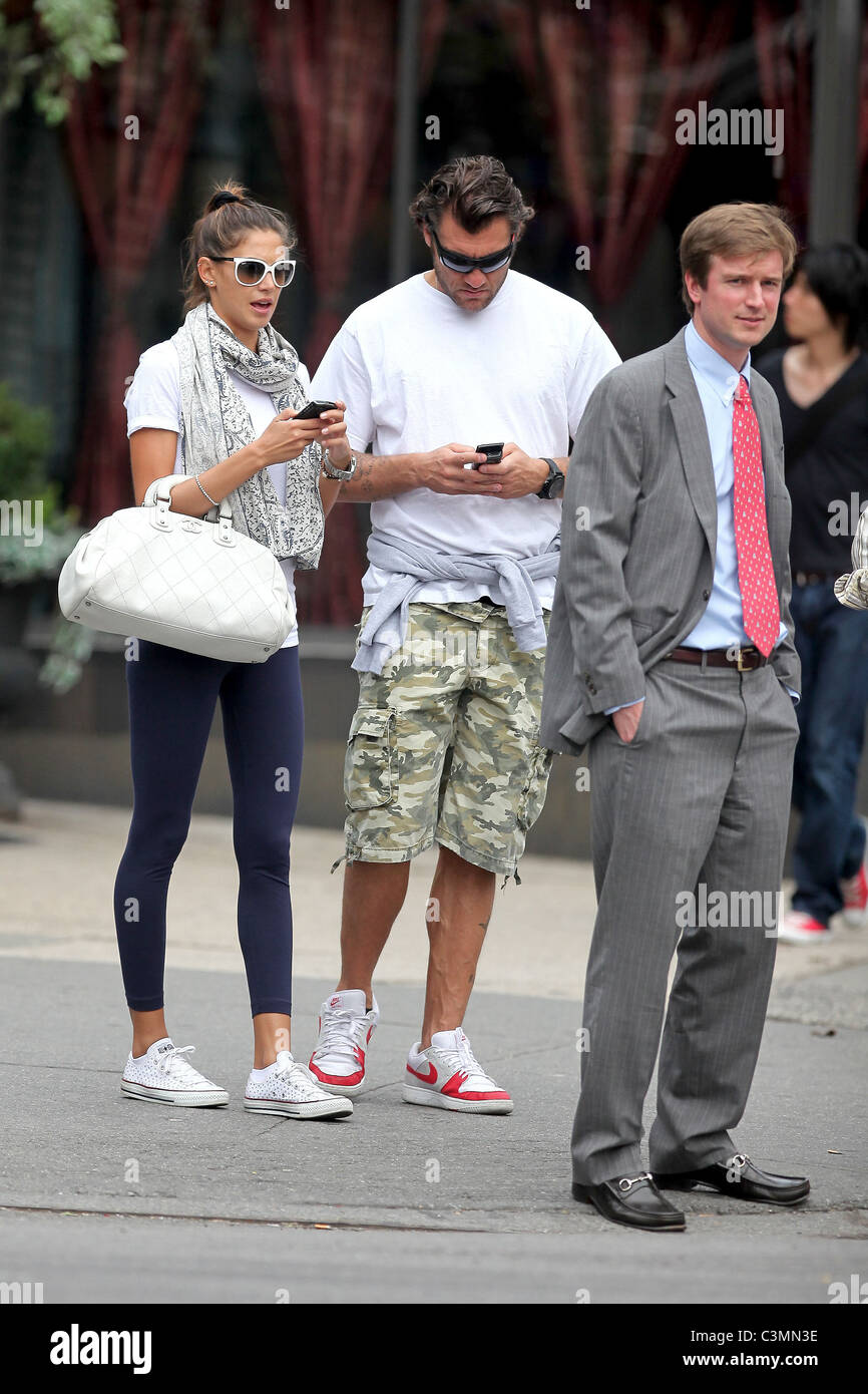 Melissa Satta and Christian Vieri Italian football player shopping in Soho with his girlfriend New York City, USA - 10.09.09 Stock Photo