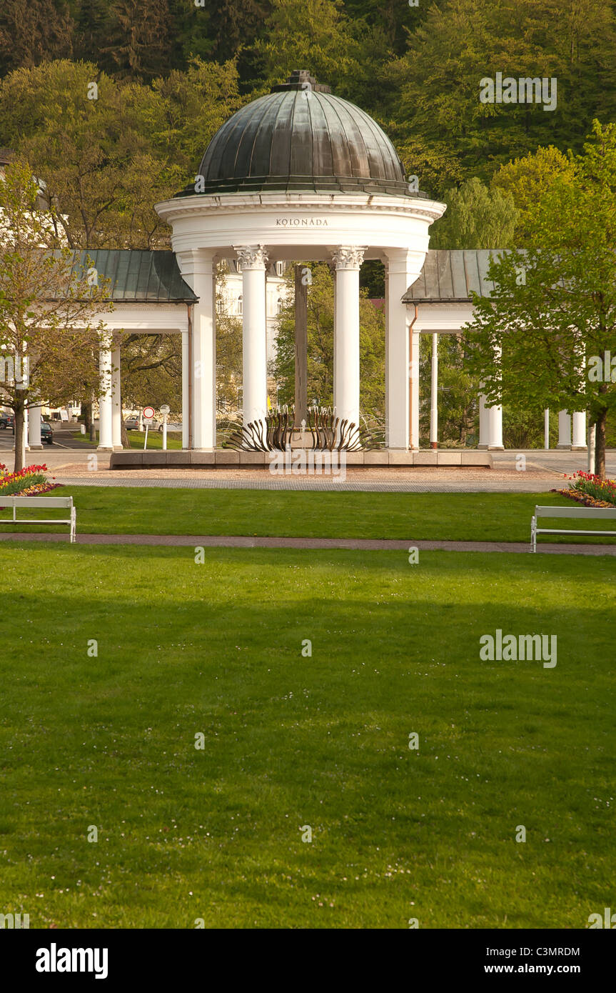 Karolina Spring in Marianske Lazne / Marienbad, Czech Republic Stock Photo