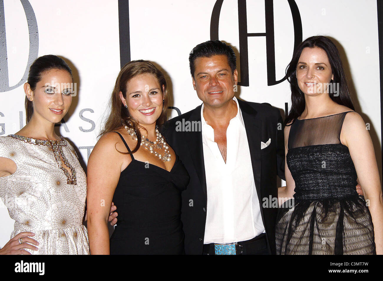 Dalia Oberlander, Gillian Hearst-Shaw, designer Douglas Hannant and Annie Churchill The Opening of Douglas Hannant's Flagship Stock Photo