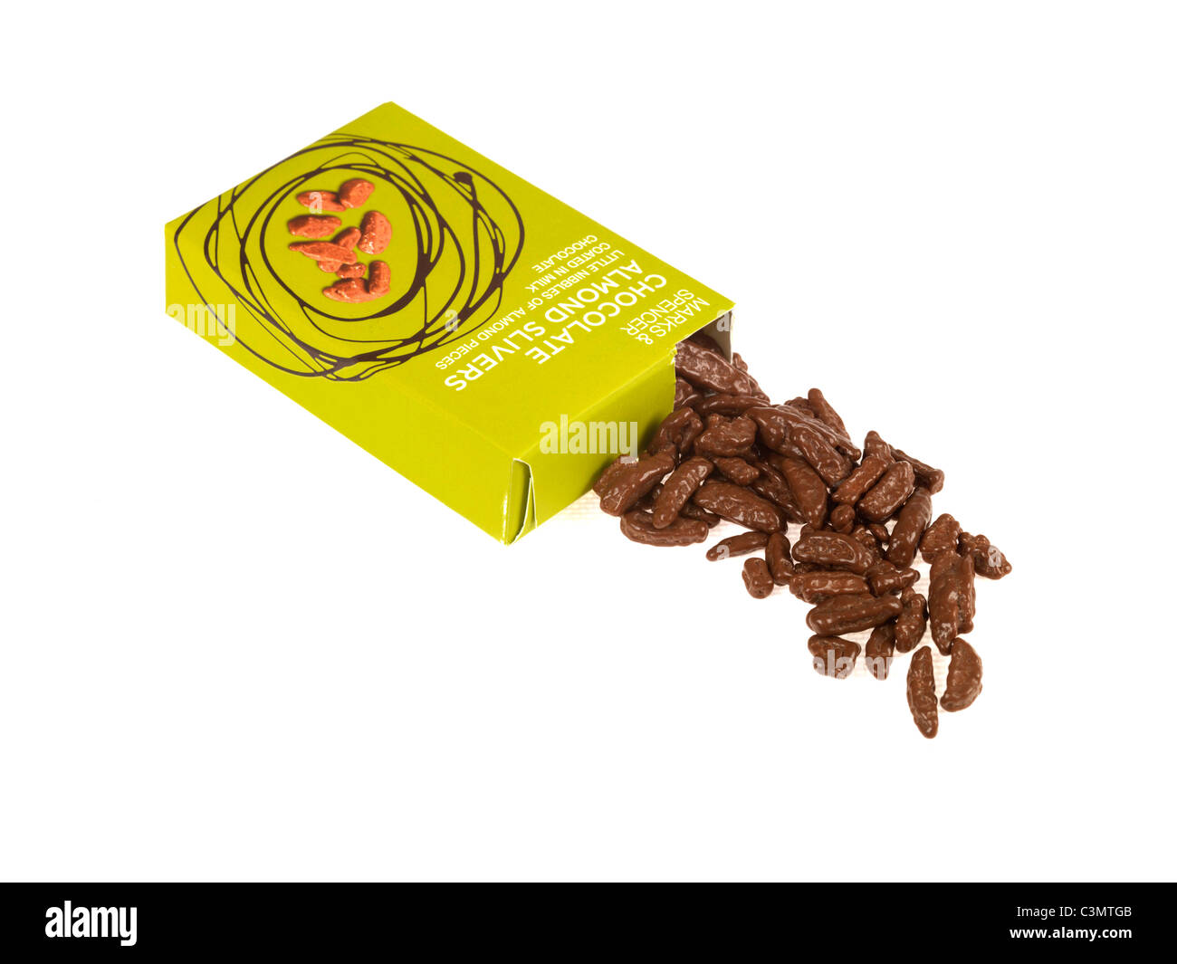 Chocolate Almond Slivers Stock Photo