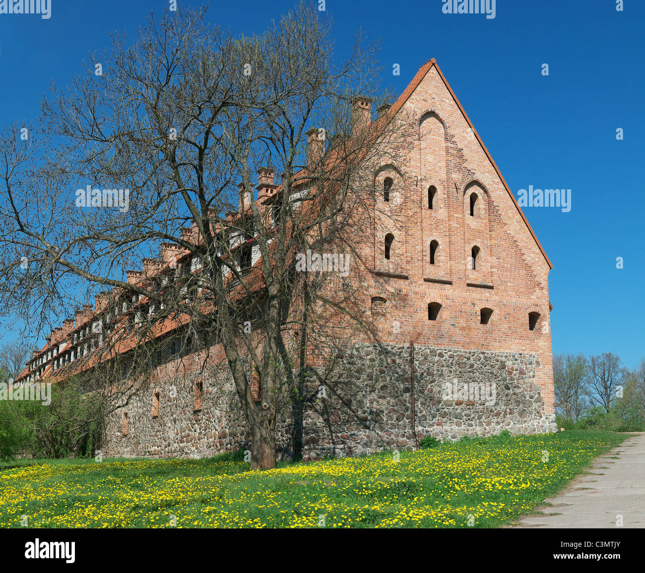 Ruins of Castle Preussisch-Eylau. Bagrationovsk. Kaliningrad region Stock Photo