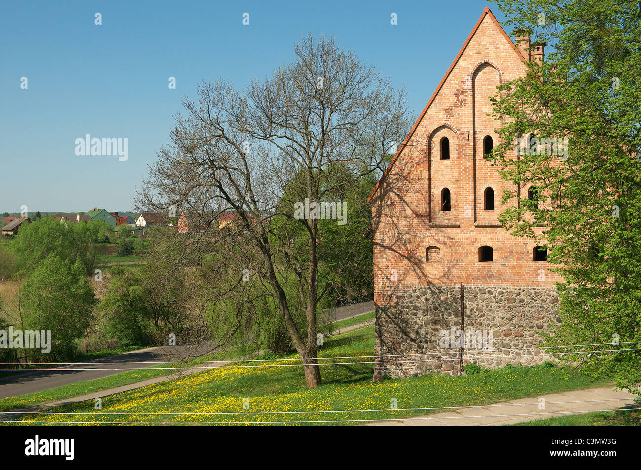 Ruins of Castle Preussisch-Eylau. Bagrationovsk. Kaliningrad region Stock Photo