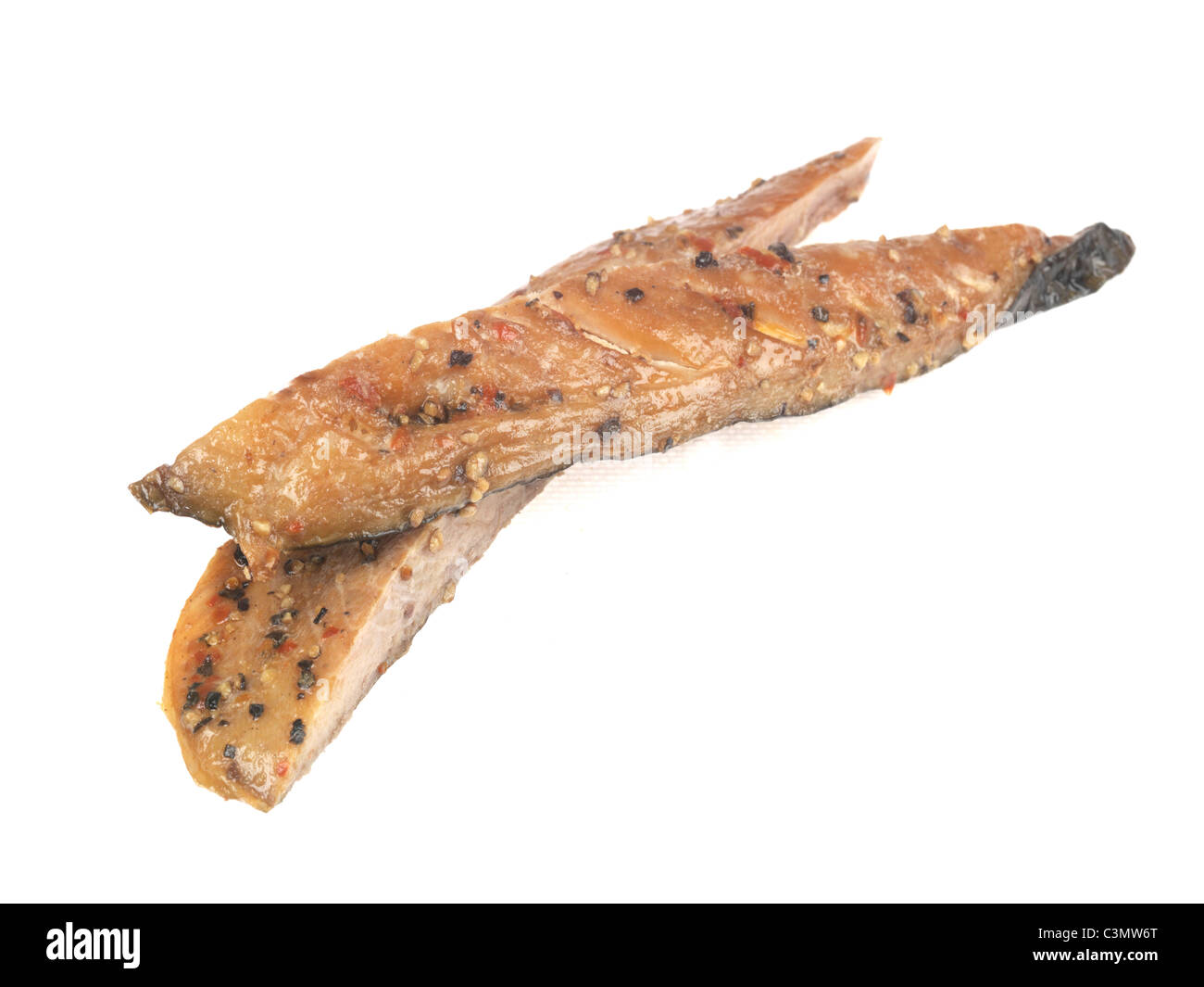 Peppered Mackerel Fillet Stock Photo Alamy