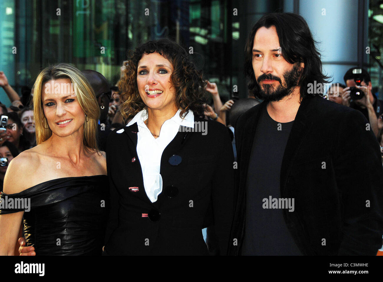 Keanu Reeves, Rebecca Miller and Robin Wright Penn 'The Private Lives of Pippa  Lee' - press conference - The 2009 Toronto Stock Photo - Alamy