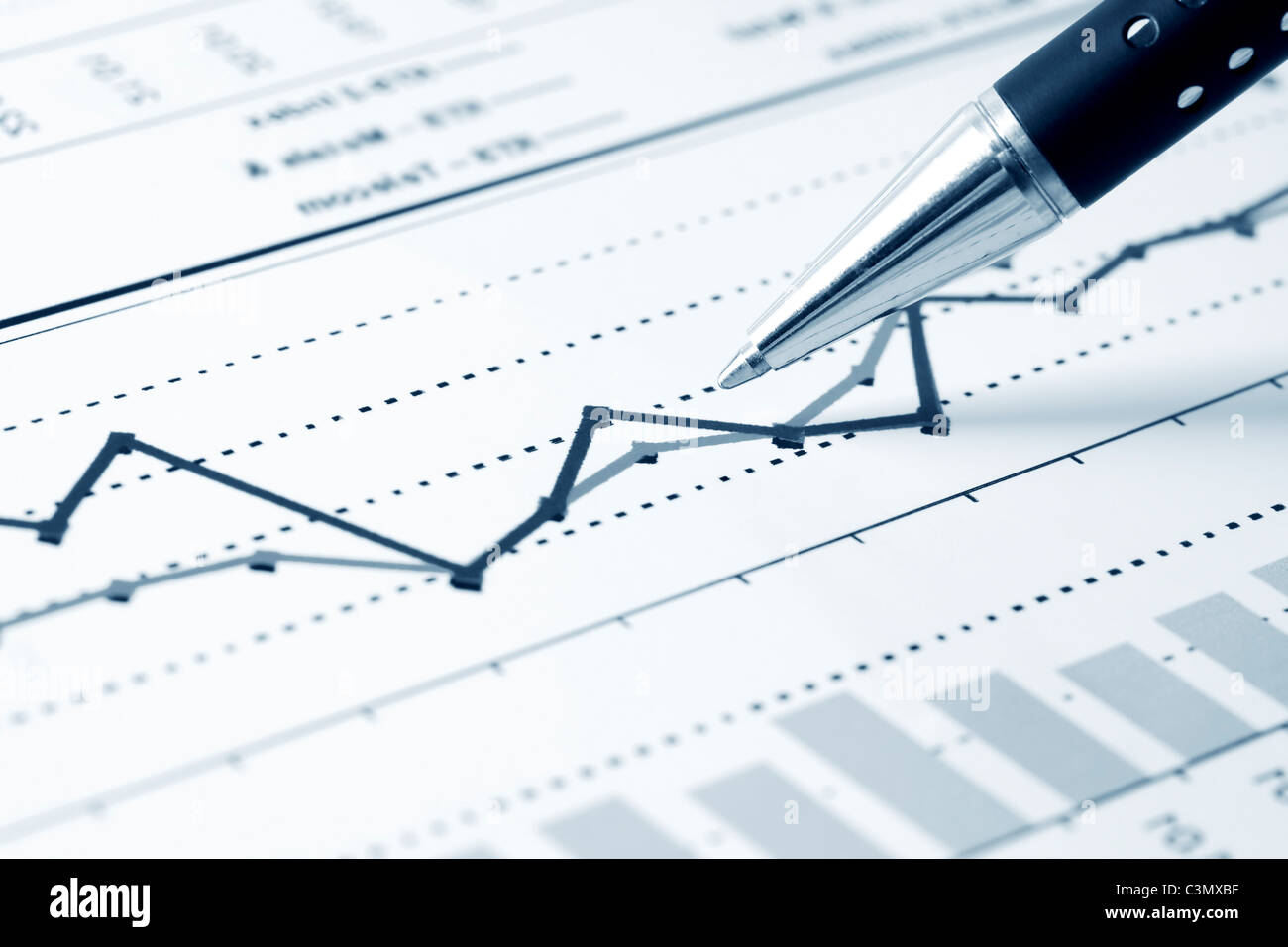 Stock market graphs Stock Photo - Alamy