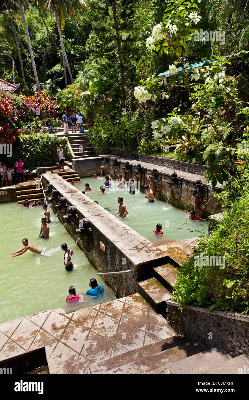 Indonesia, Island Bali, Banjartegehe, Hot springs. Stock Photo