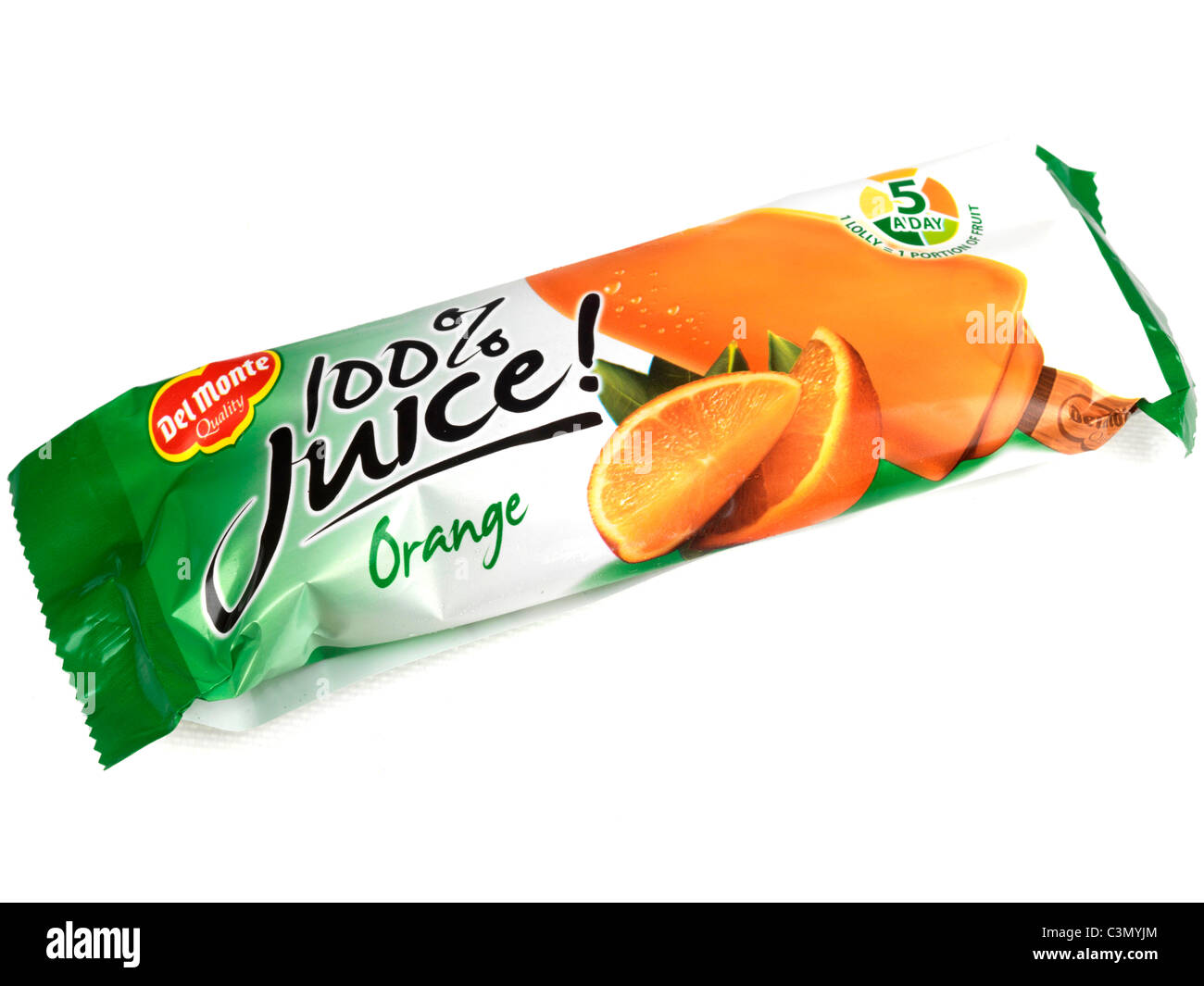 Ice iced lolly lollies food del monte orange flavour hi-res stock ...