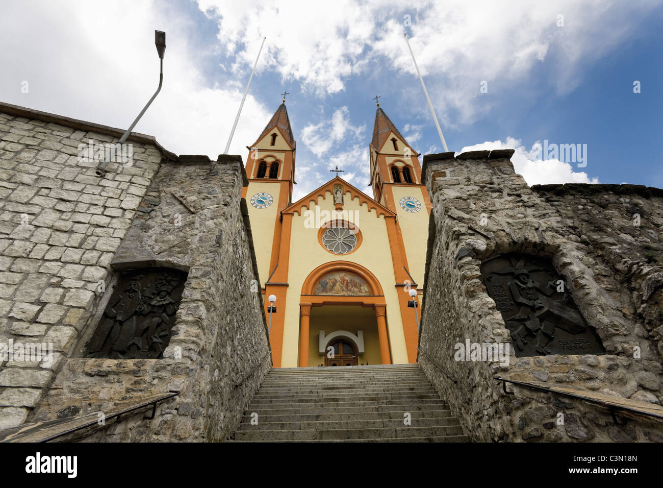 Austria, Tirol, Telfs, Auferstehungskirche (Resurrection Church) Stock Photo