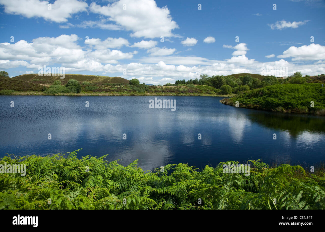 Summer at the Gortin Lakes, Sperrin Mountains, County Tyrone, Northern Ireland. Stock Photo