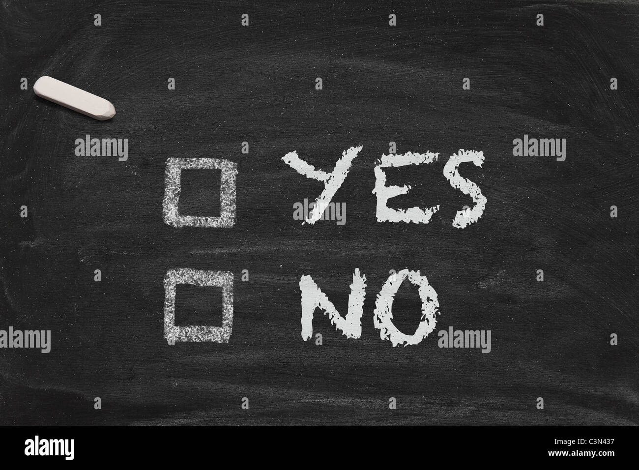 Yes or no hi-res stock photography and images - Alamy