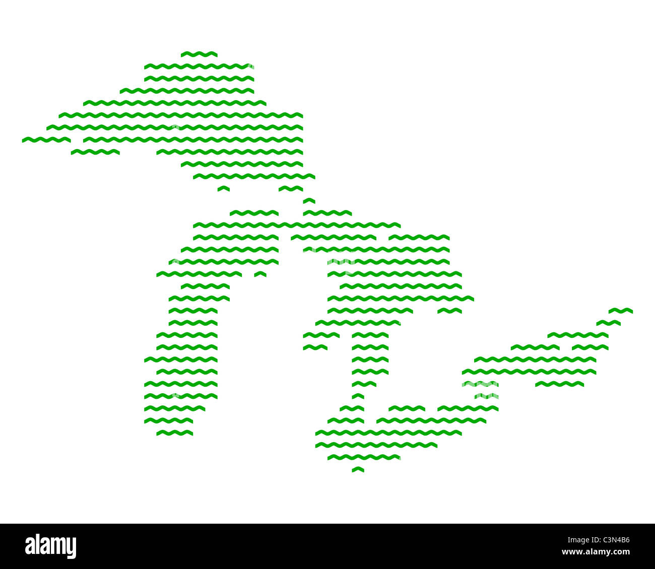 Map of Great Lakes Stock Photo - Alamy