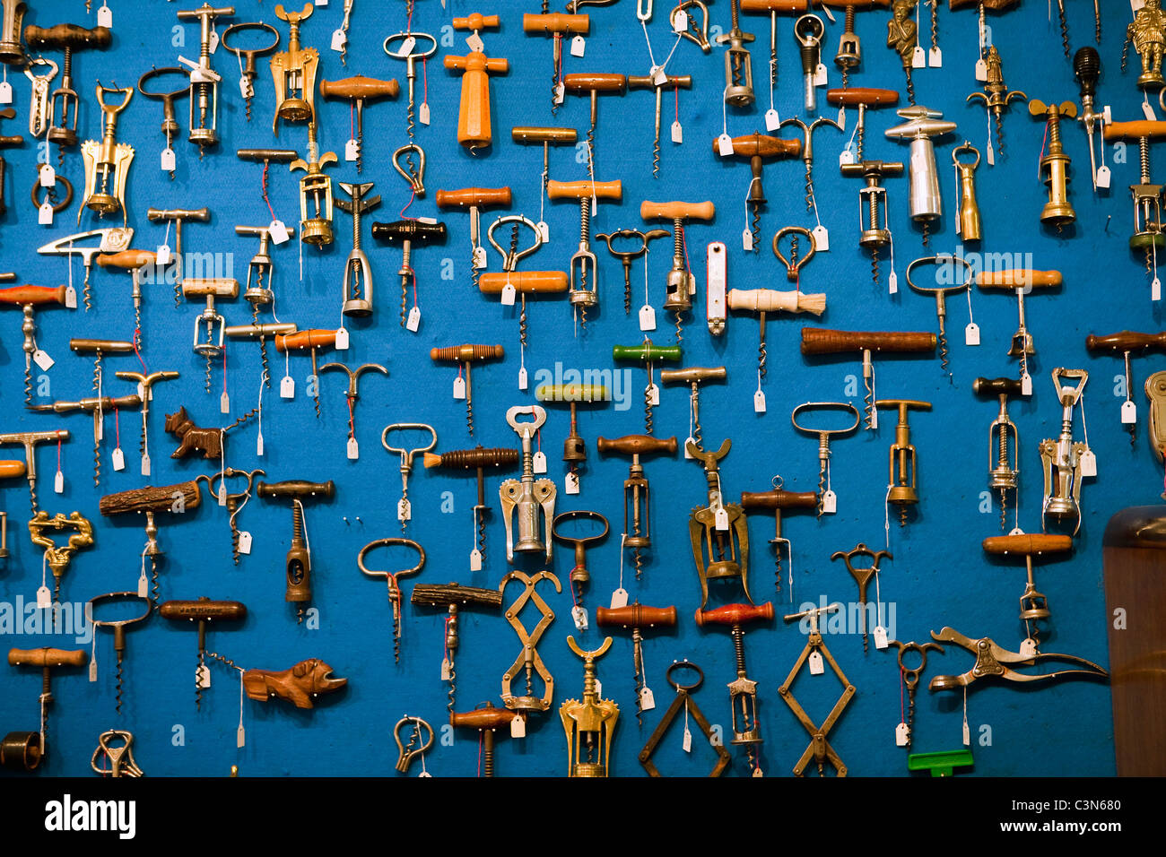 South Africa, Western Cape, Franschhoek, The Old Corkscrew, an antique and curiosity shop. Stock Photo