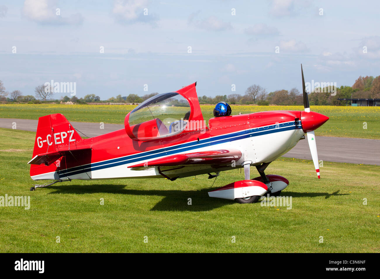 DR-107 One Design G-CEPZ parked on grass at Breighton Airfield with ...