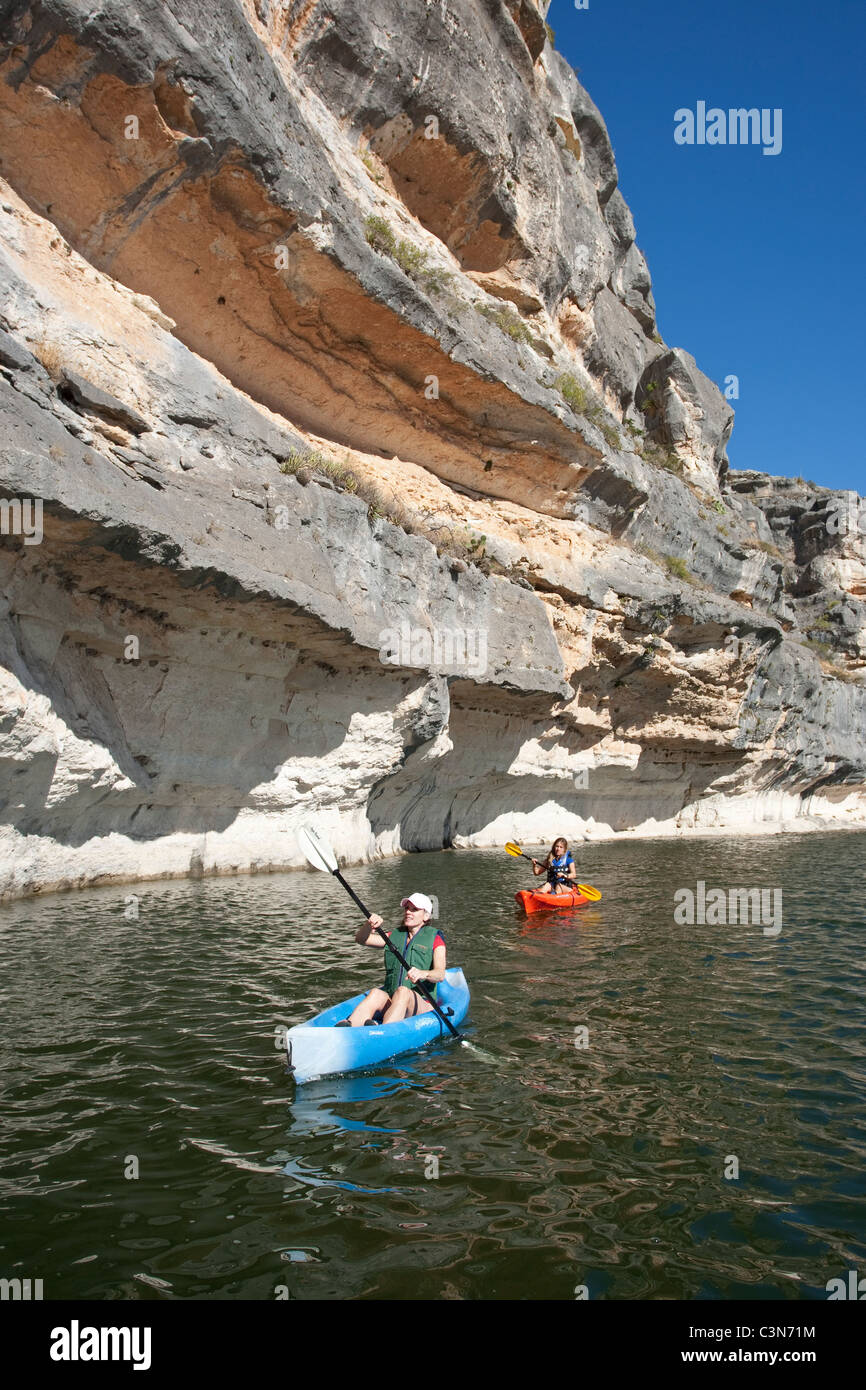 Fall kayaking on the Pecos River in southwestern Val Verde County