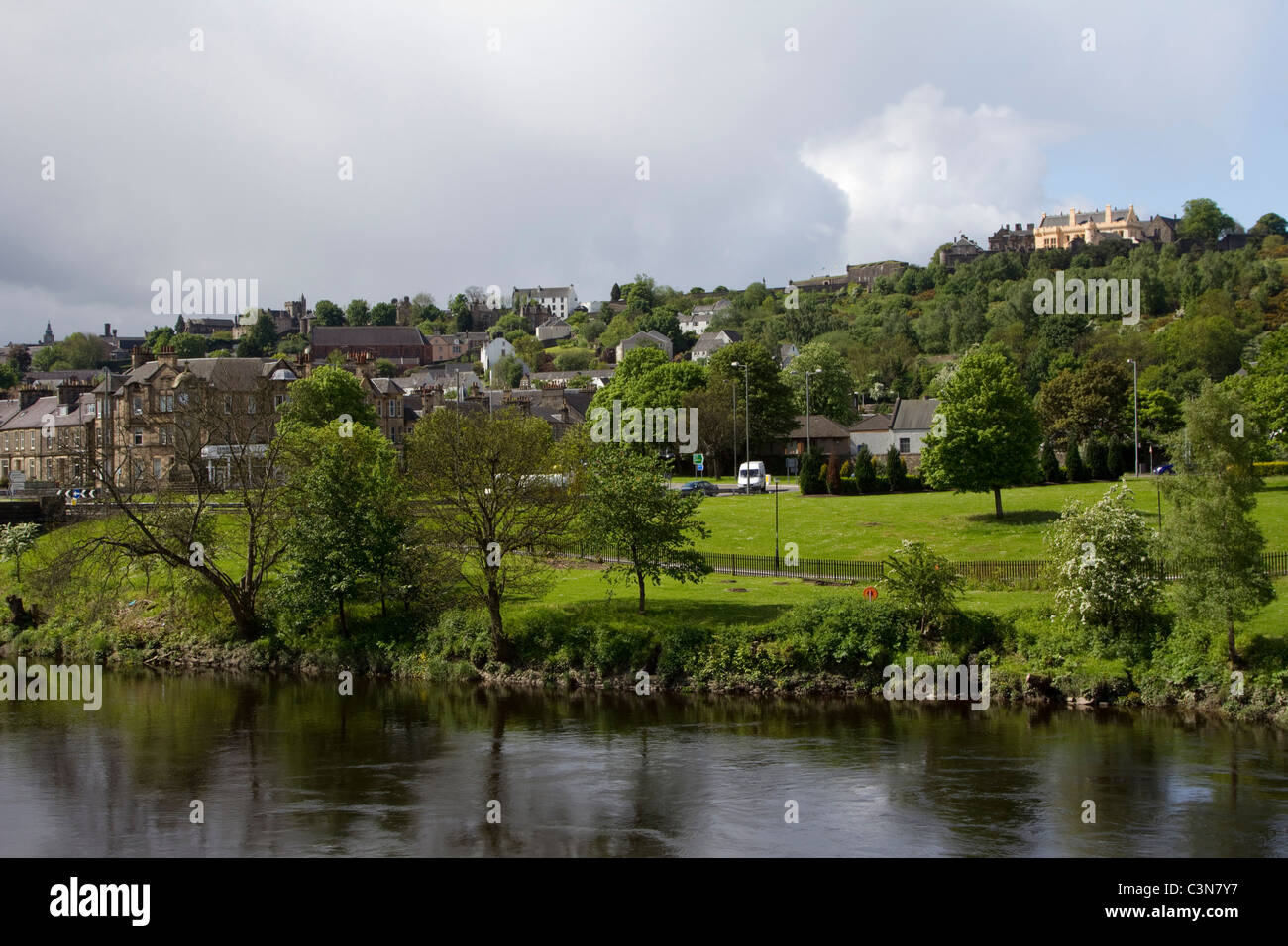 Stirling castle by river forth scotland uk Stock Photo