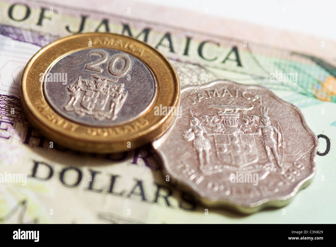 Jamaican Currency Stock Photo Alamy