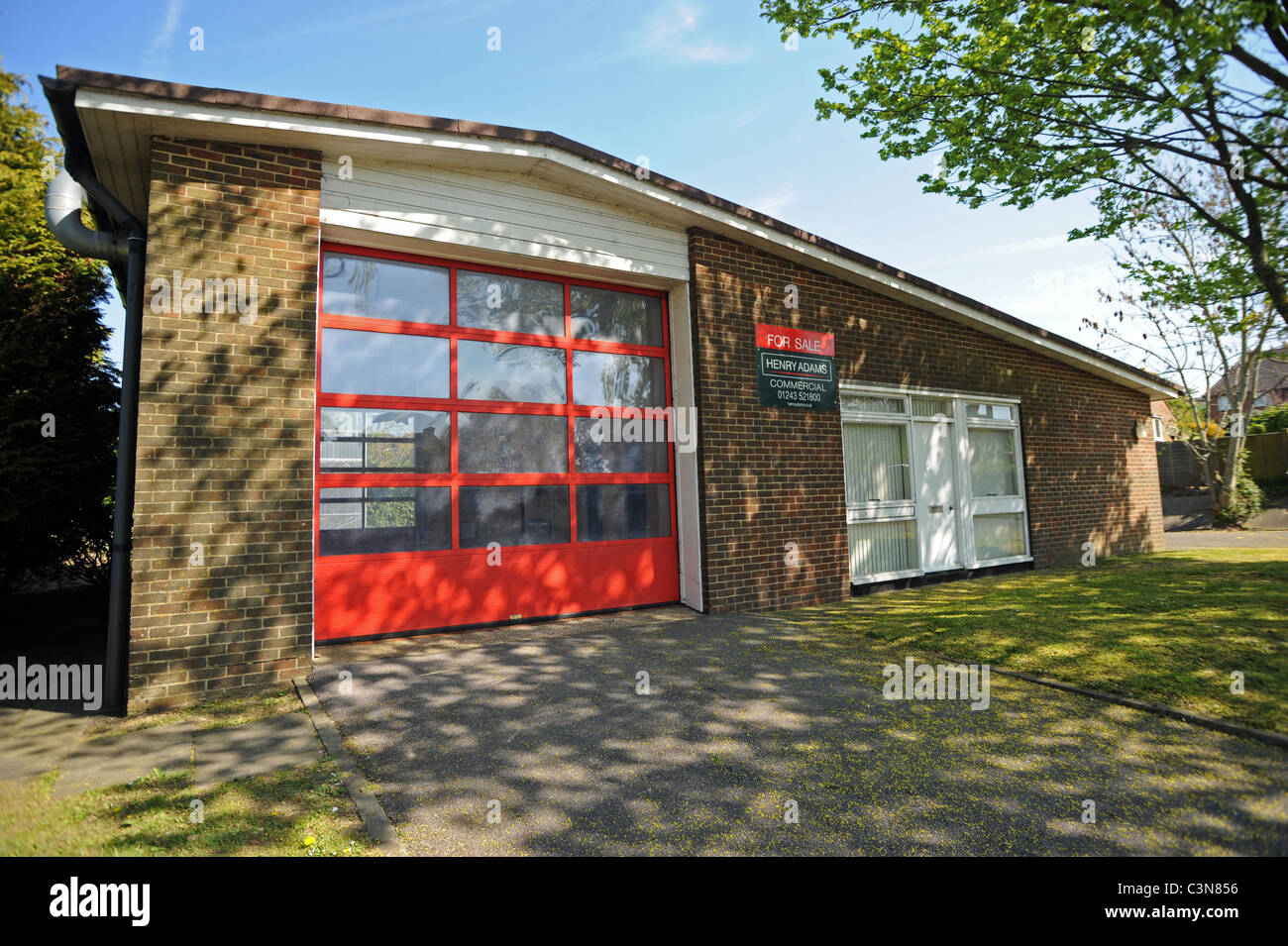 Findon Fire Station up for sale to the highest bidder with a guide price of £300,000 Stock Photo