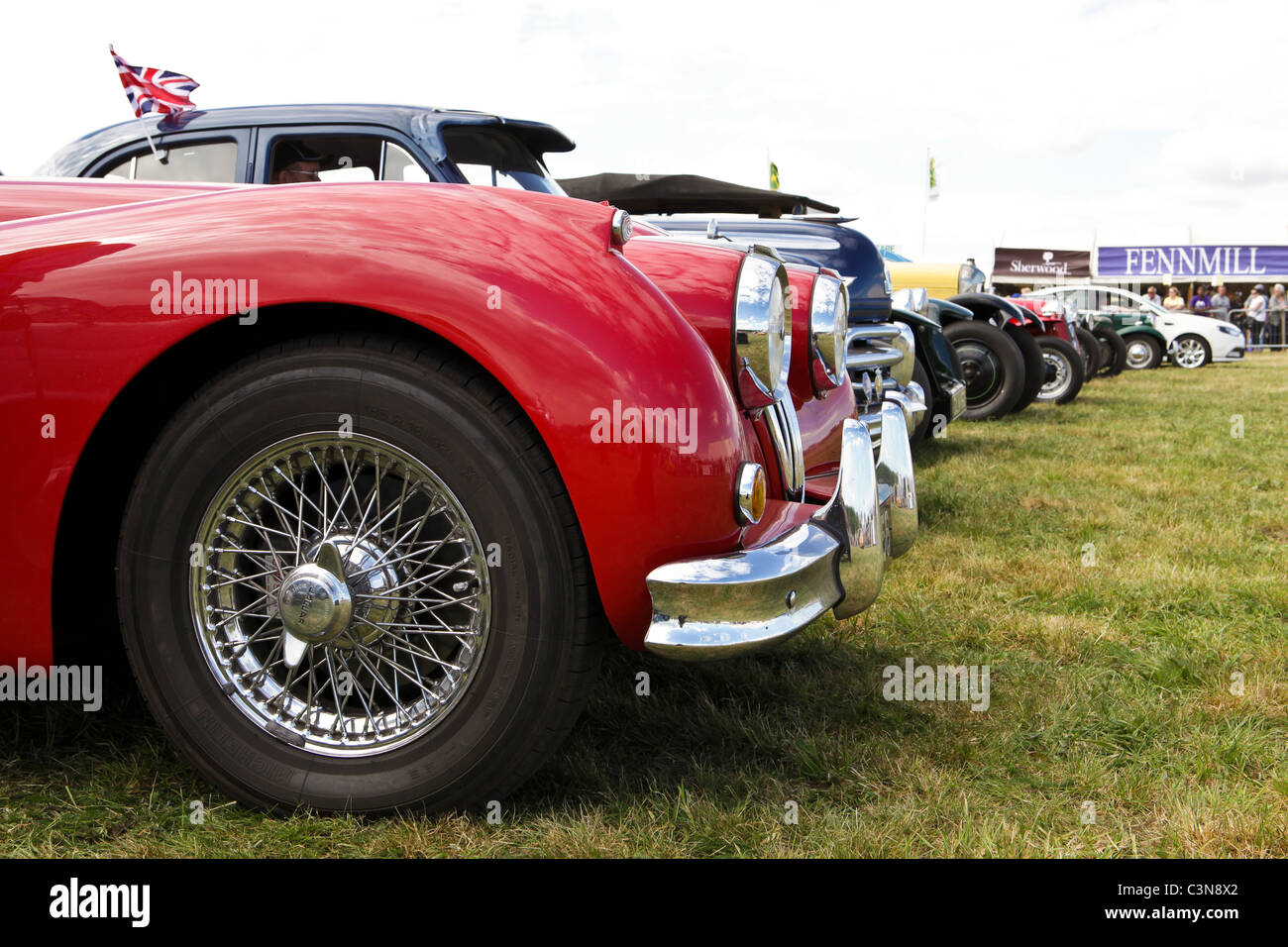 Vintage cars on display at the South Suffolk Show, 2011 Stock Photo Alamy