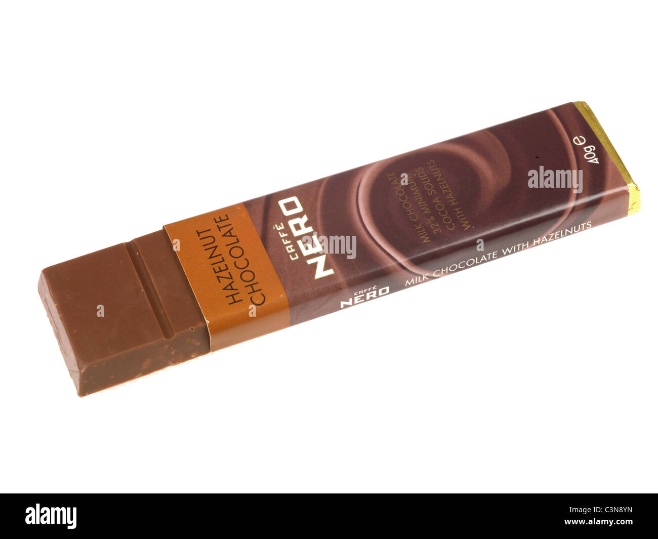 Cafe nero hazelnut chocolate bar confectionery hires stock photography