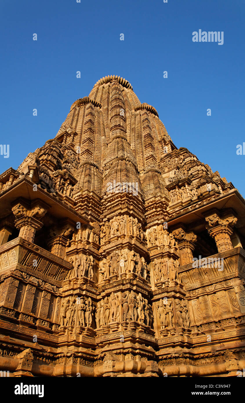 India - Madhya Pradesh - Khajuraho - Vishvanatha temple Stock Photo