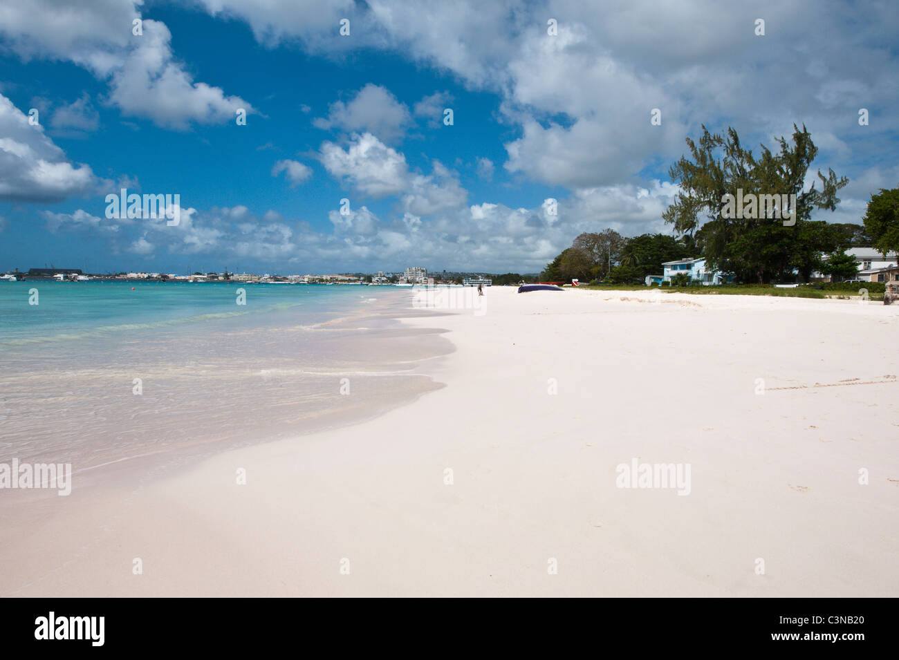 Pebbles Beach at Barbados Yacht Club Barbados, Caribbean. Stock Photo