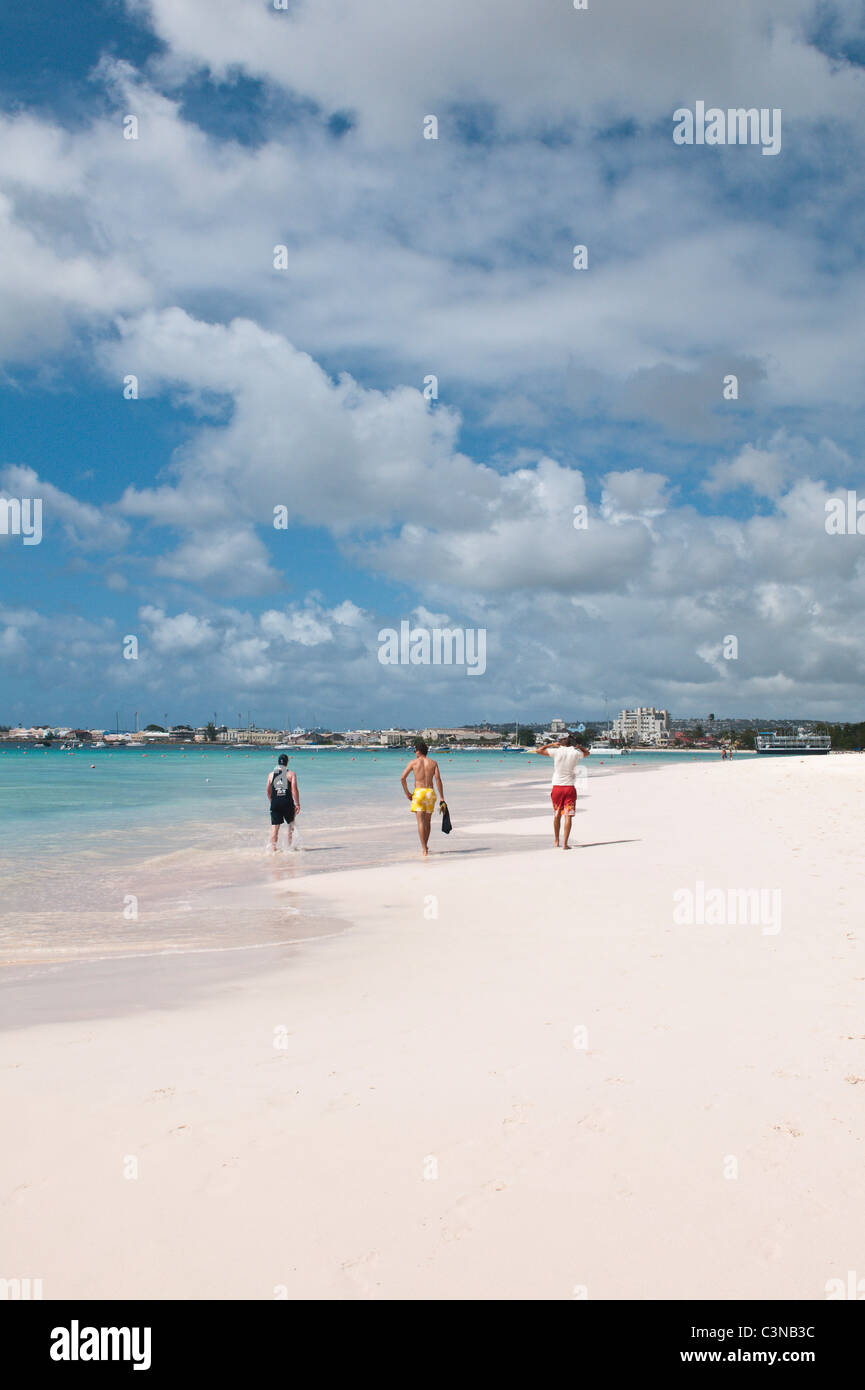 Pebbles Beach at Barbados Yacht Club Barbados, Caribbean. Stock Photo