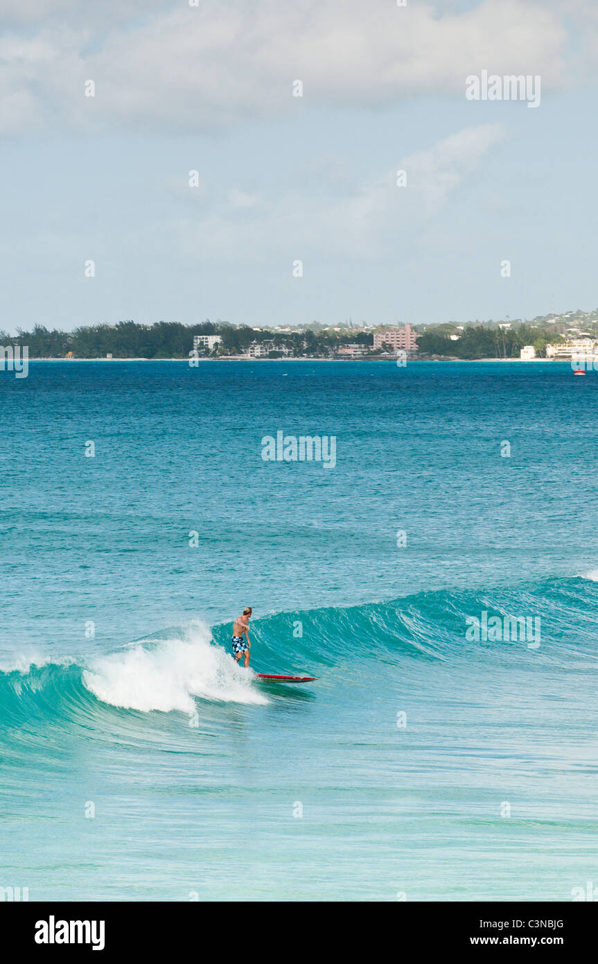 Surfers at Enterprise Point Beach Barbados, Caribbean Stock Photo Alamy
