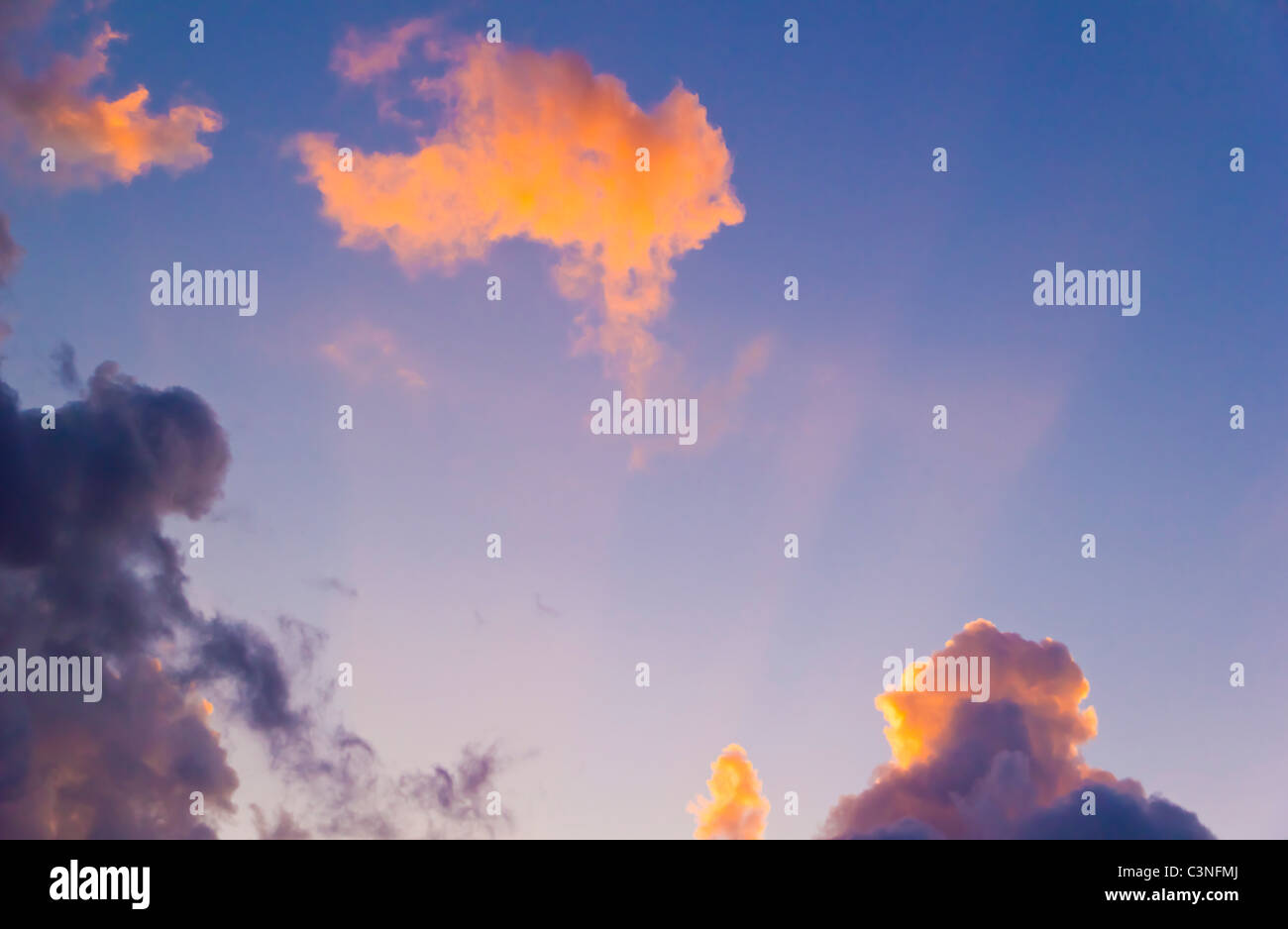 Cloudy sky at sunset Stock Photo - Alamy