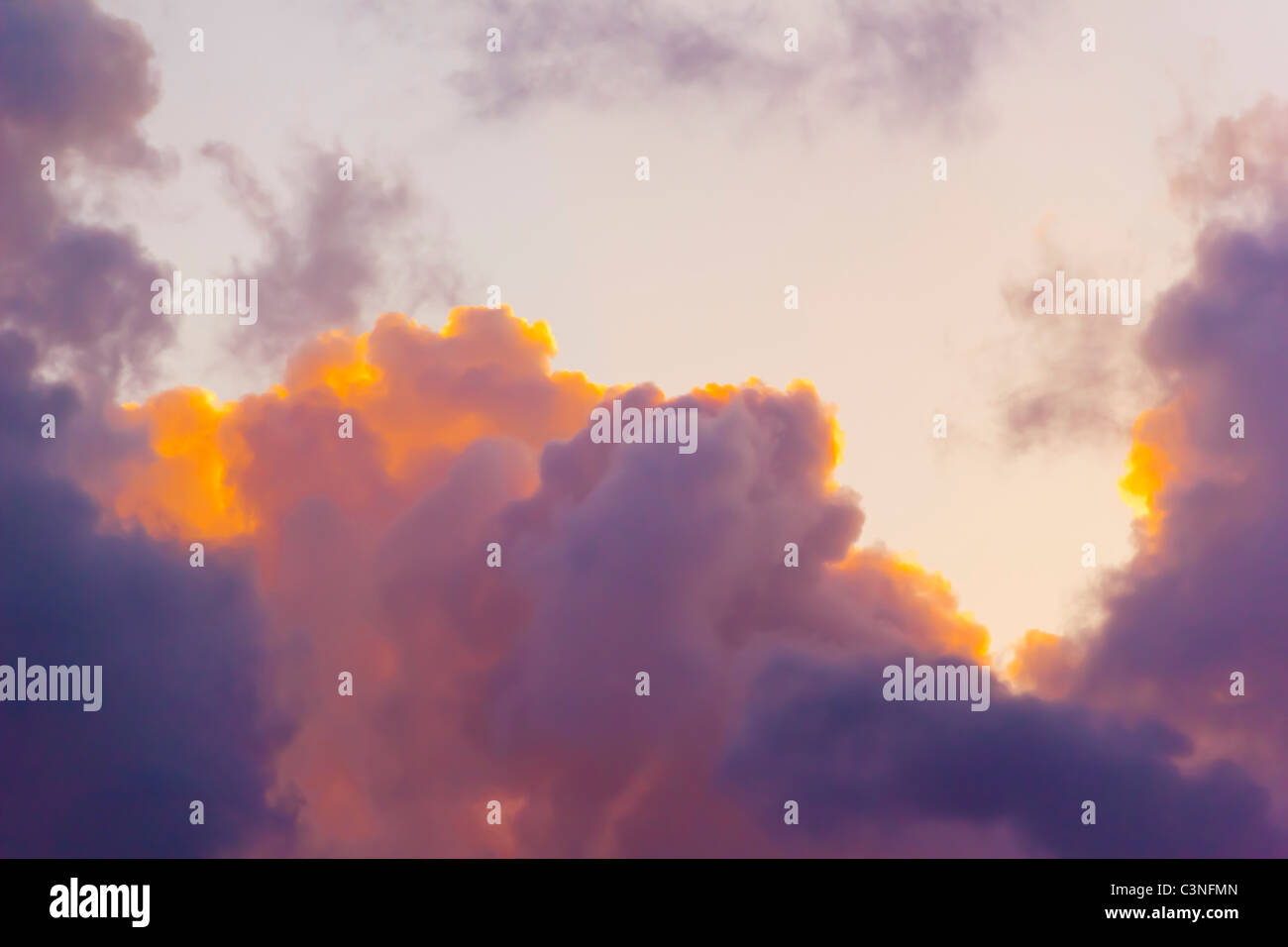 Cloudy sky at sunset Stock Photo - Alamy