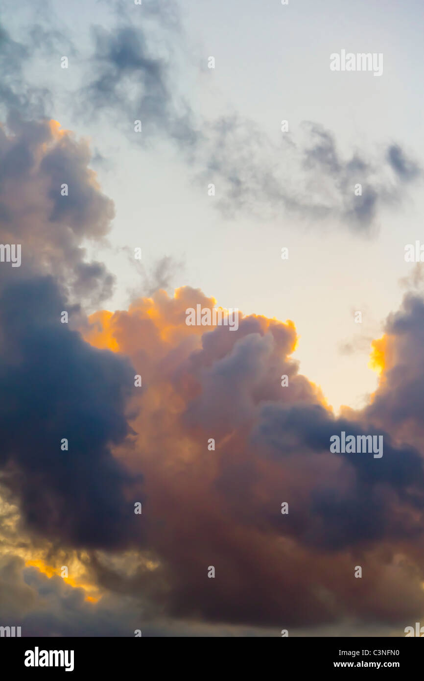 Cloudy sky at sunset Stock Photo - Alamy