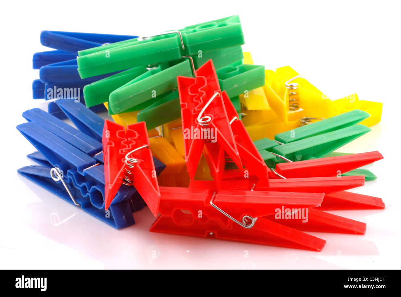 Colorful clothes pins Stock Photo Alamy