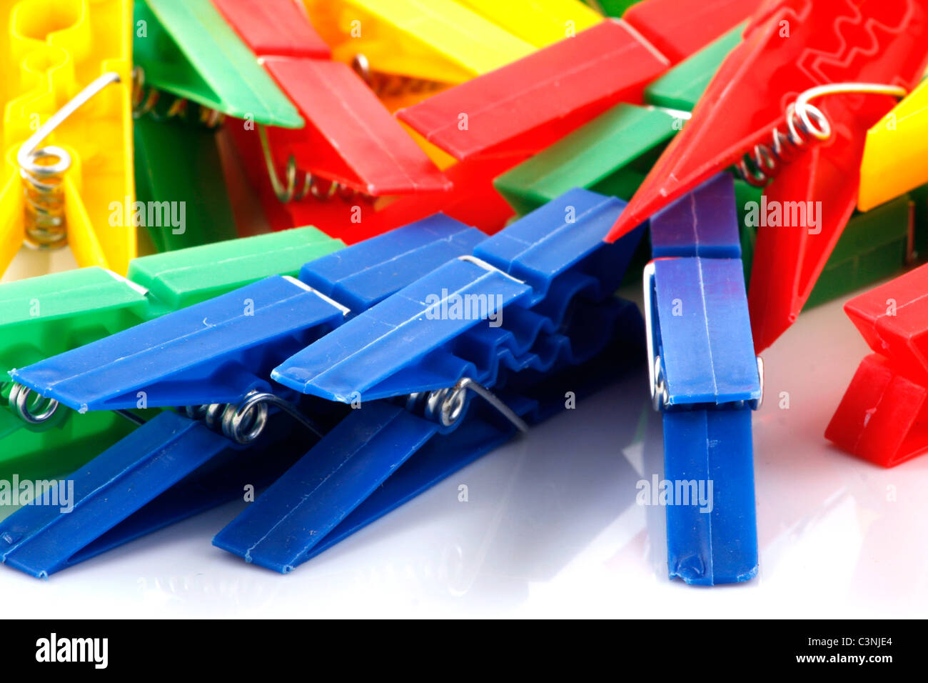 Colorful clothes pins Stock Photo Alamy