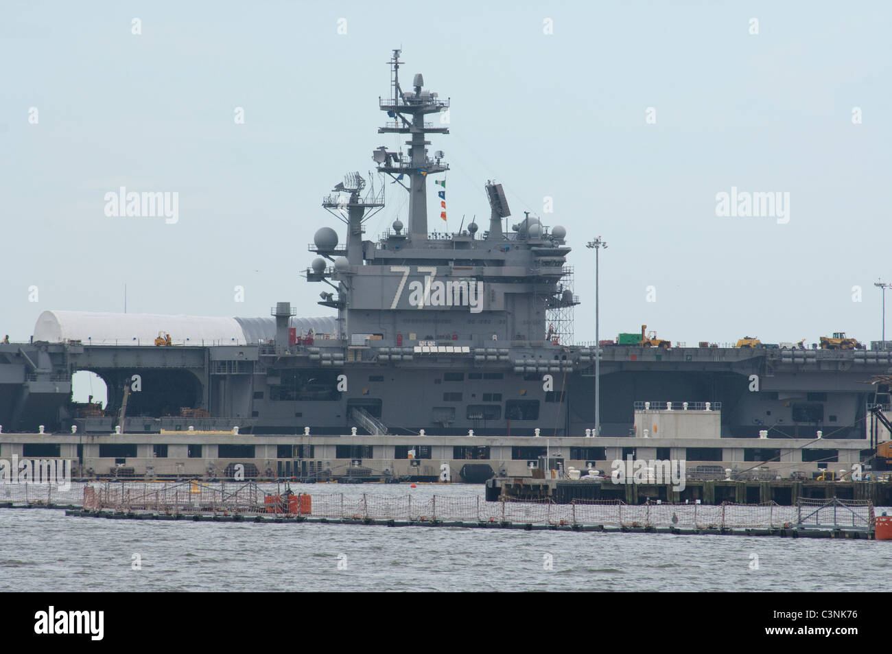 Virginia, Norfolk, Norfolk Naval Station. USS George H.W. Bush (CVN-77 ...