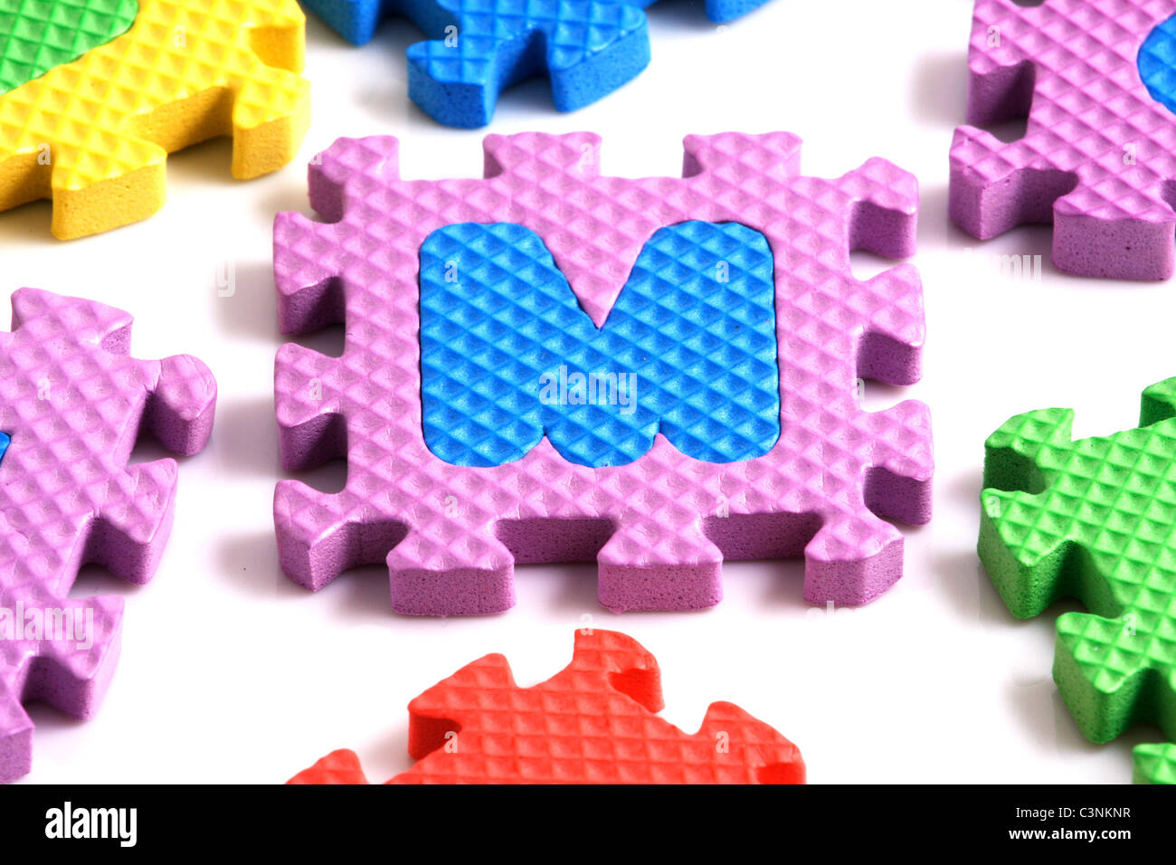 Alphabet puzzle pieces Stock Photo - Alamy