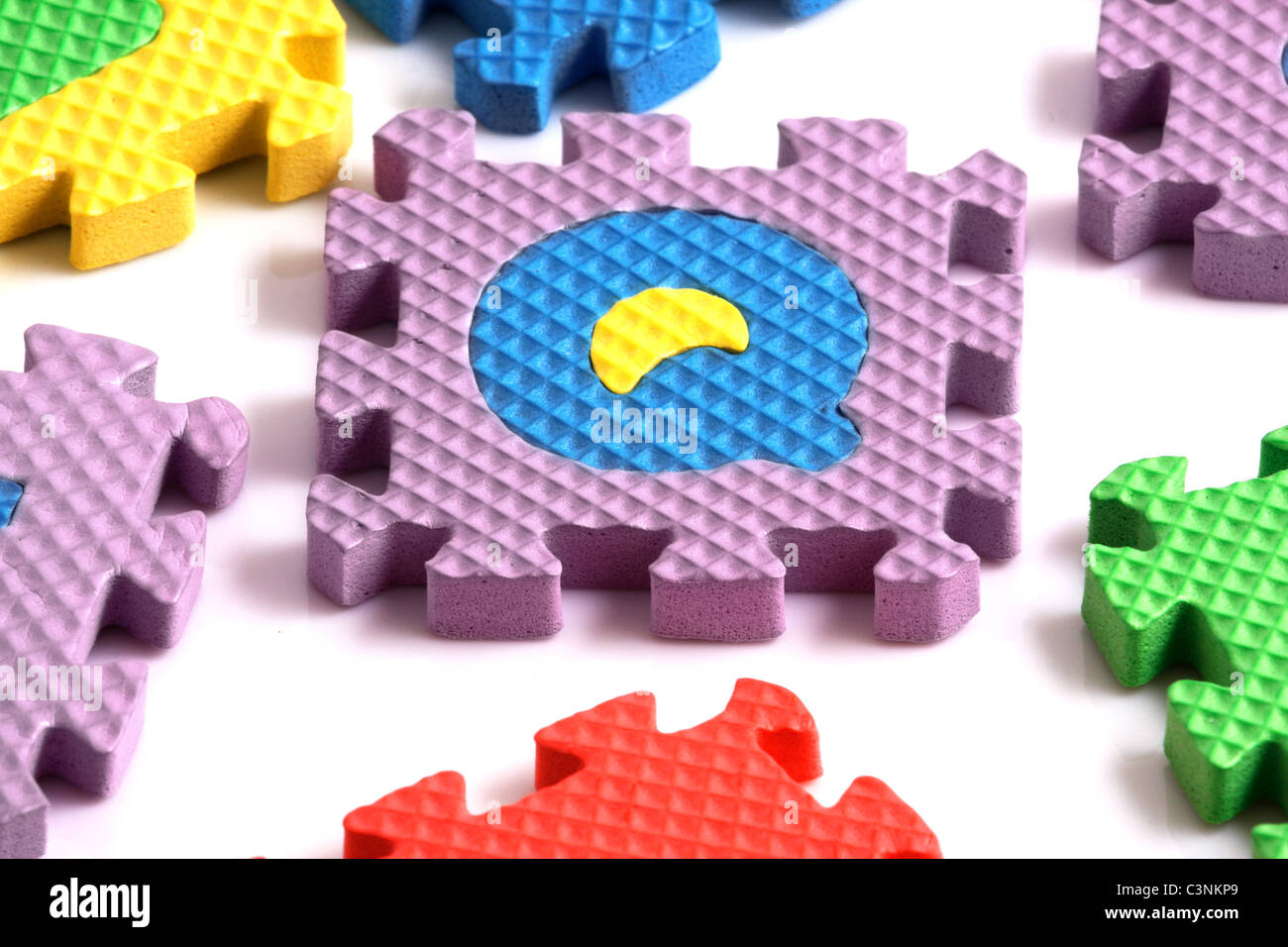 Alphabet puzzle pieces Stock Photo - Alamy