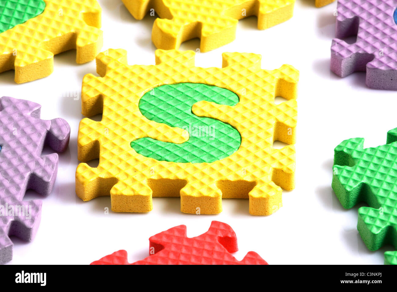 Alphabet puzzle pieces Stock Photo - Alamy