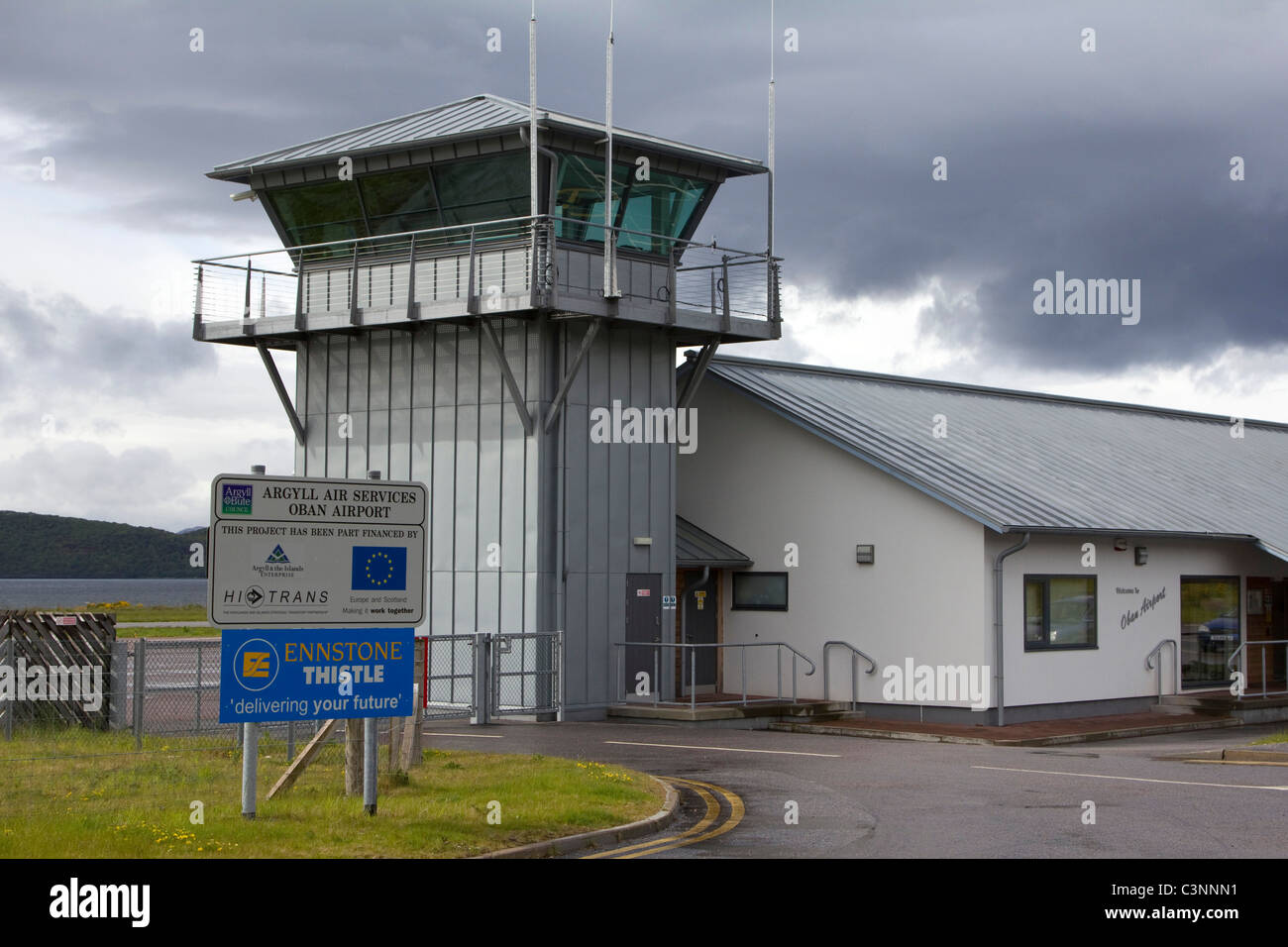 Oban Airport is located northeast of Oban, near the village of North