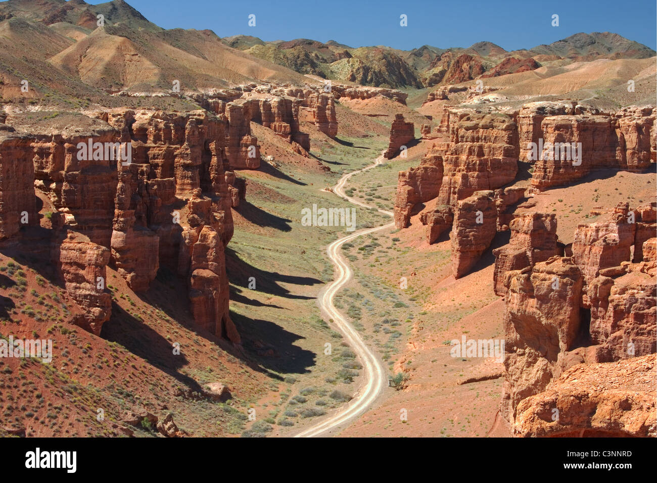 Canyon Charyn, Central Asia, Kazakhstan Stock Photo