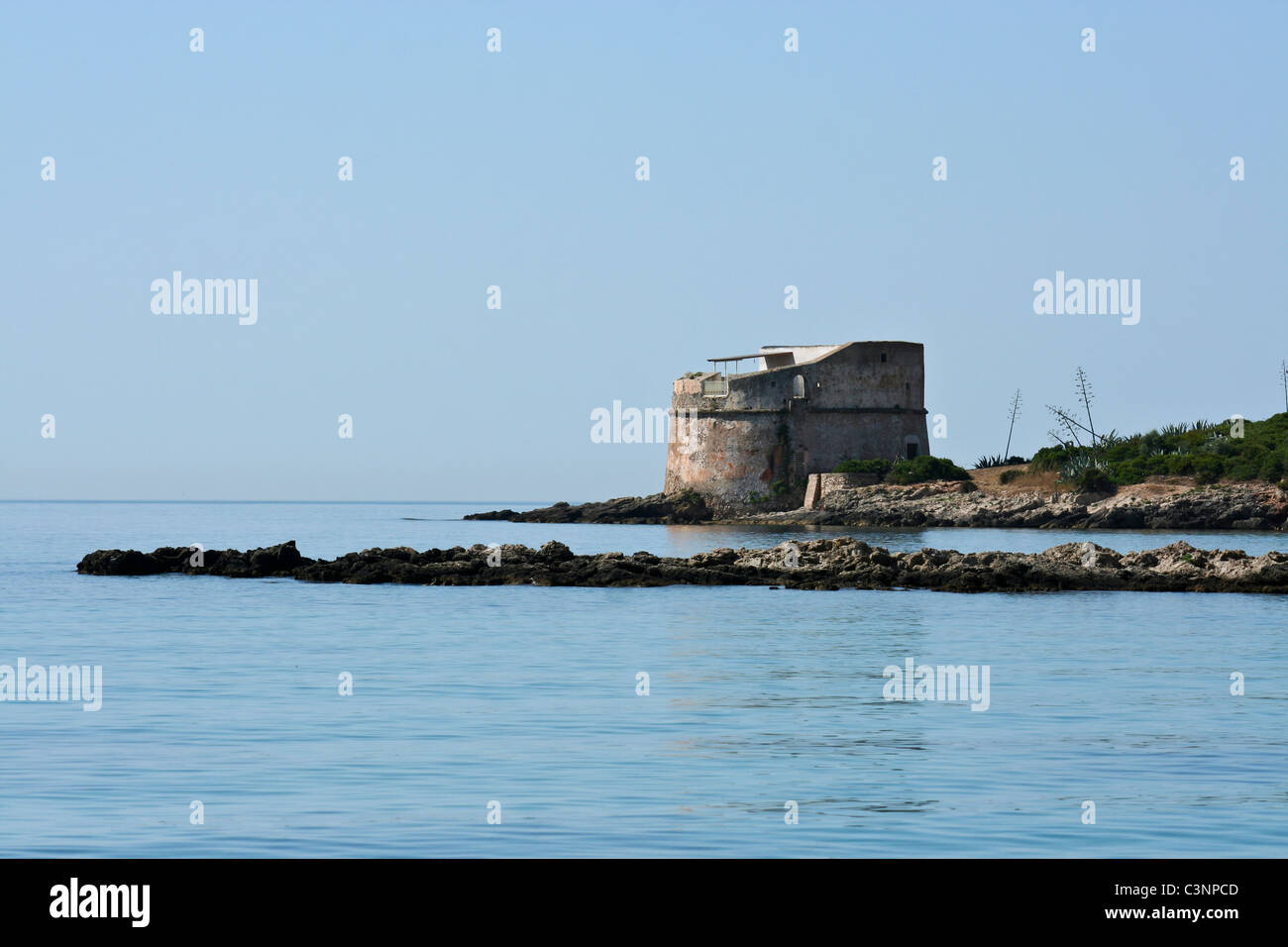 Torre Del Lazzaretto In Alghero Sardinia Italy Stock Photo