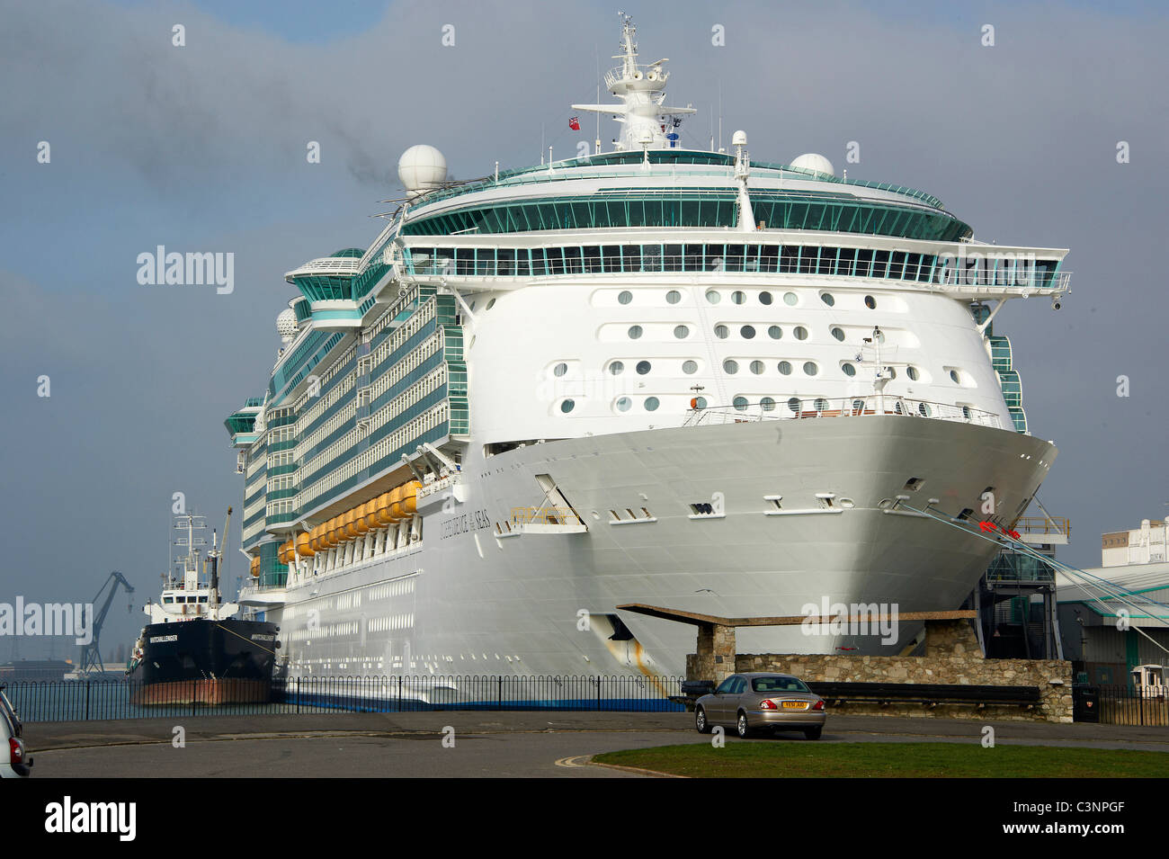 Cruise Liner, Southampton Docks, UK Stock Photo