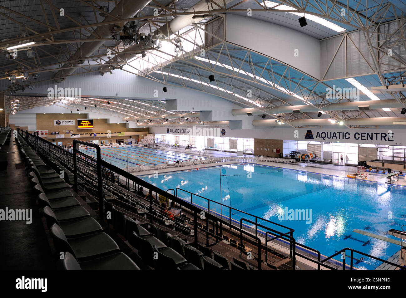Aquatic Centre at Perth's Challenge Stadium. Perth, Western Australia