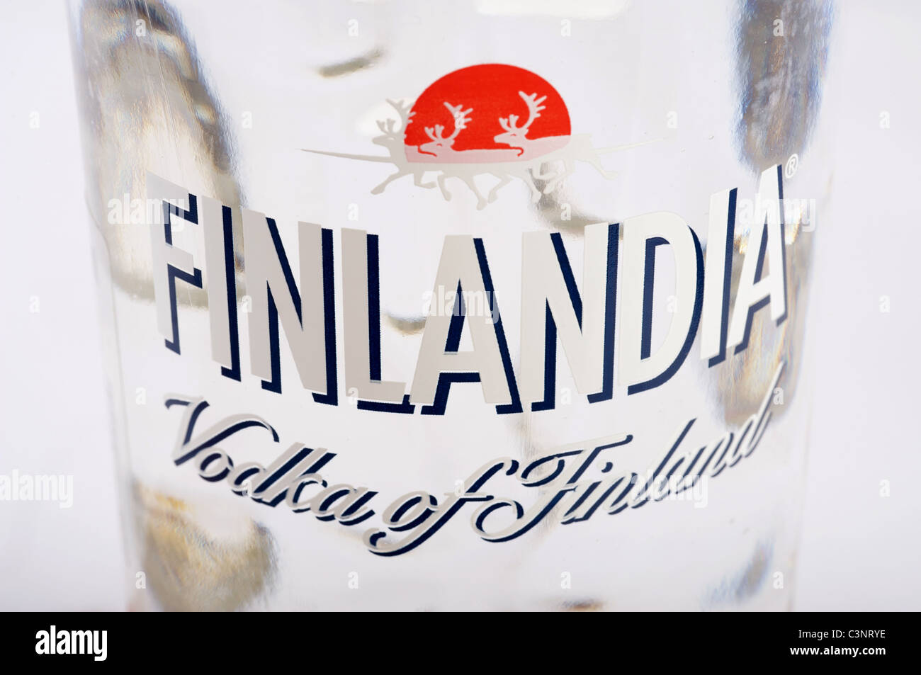 Bottle of Finlandia vodka Stock Photo