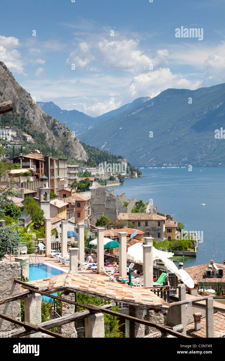 View across limone sul garda to lake garda hi-res stock photography and ...