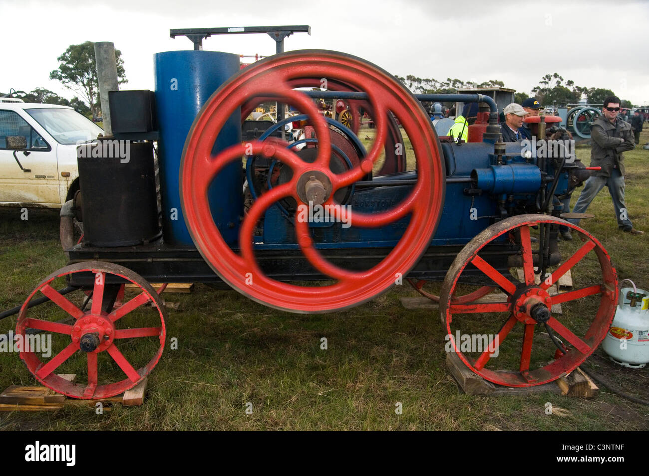 stationary steam engine Stock Photo