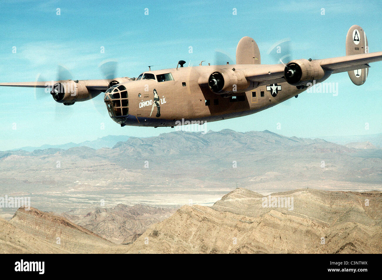 Consolidated B-24 Liberator American heavy bomber Stock Photo